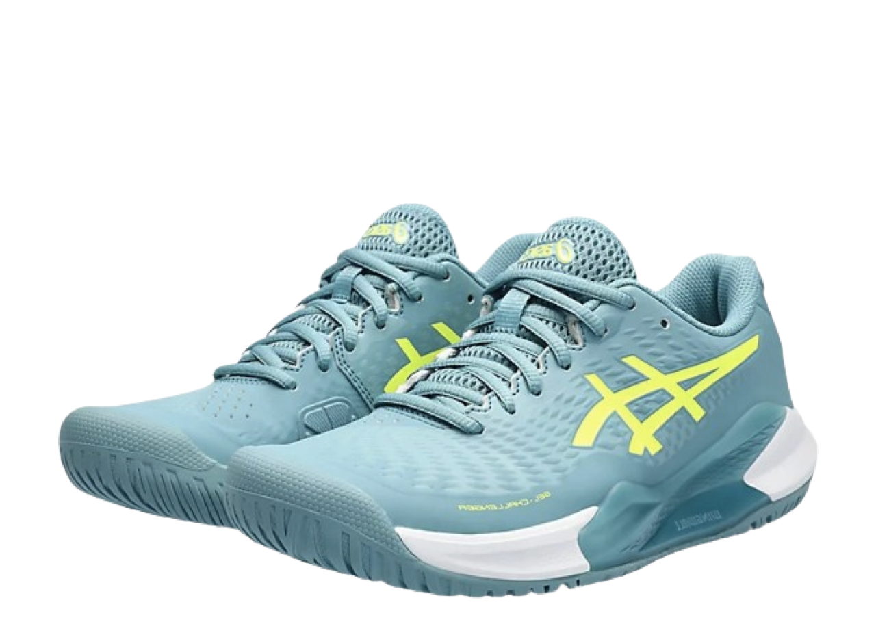 ASICS Gel Challenger 14 Gris Blue Safety Yellow (Women's) - photo 2