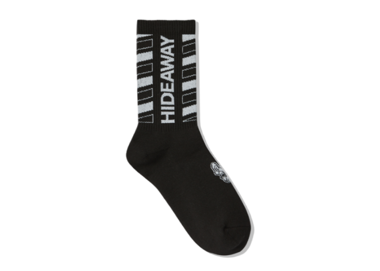 Lifework Striped Big Logo Crew Socks Black - photo 2