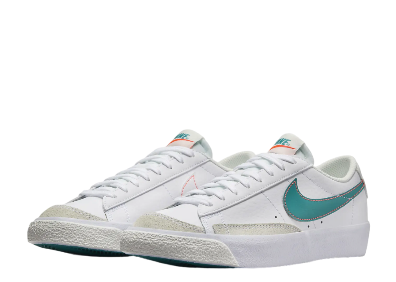 Nike Blazer Low '77 White Aquamarine (Grade School) - photo 2