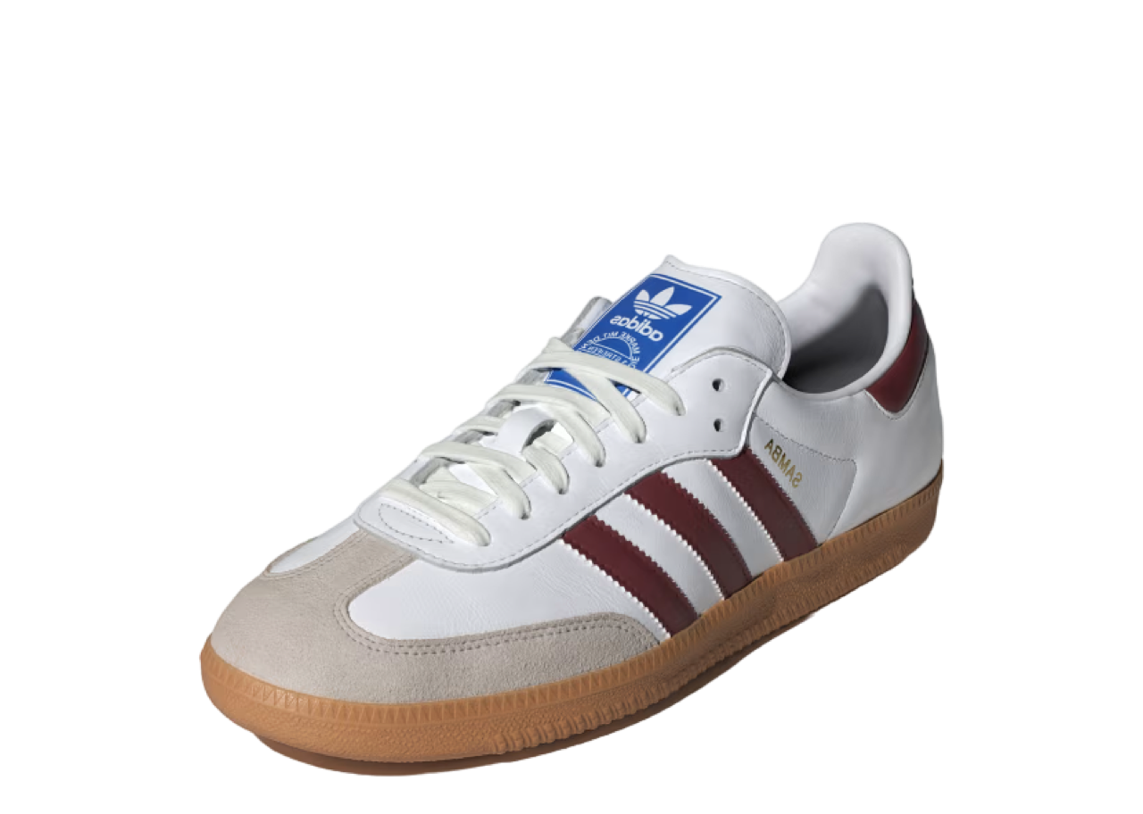 Adidas Samba OG White Burgundy Gum - photo 2