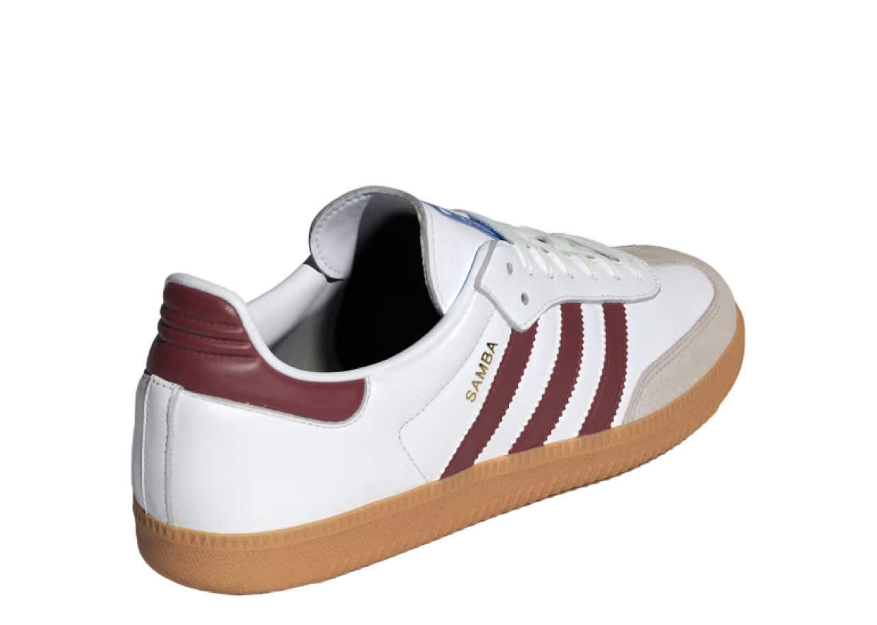 Adidas Samba OG White Burgundy Gum - photo 3