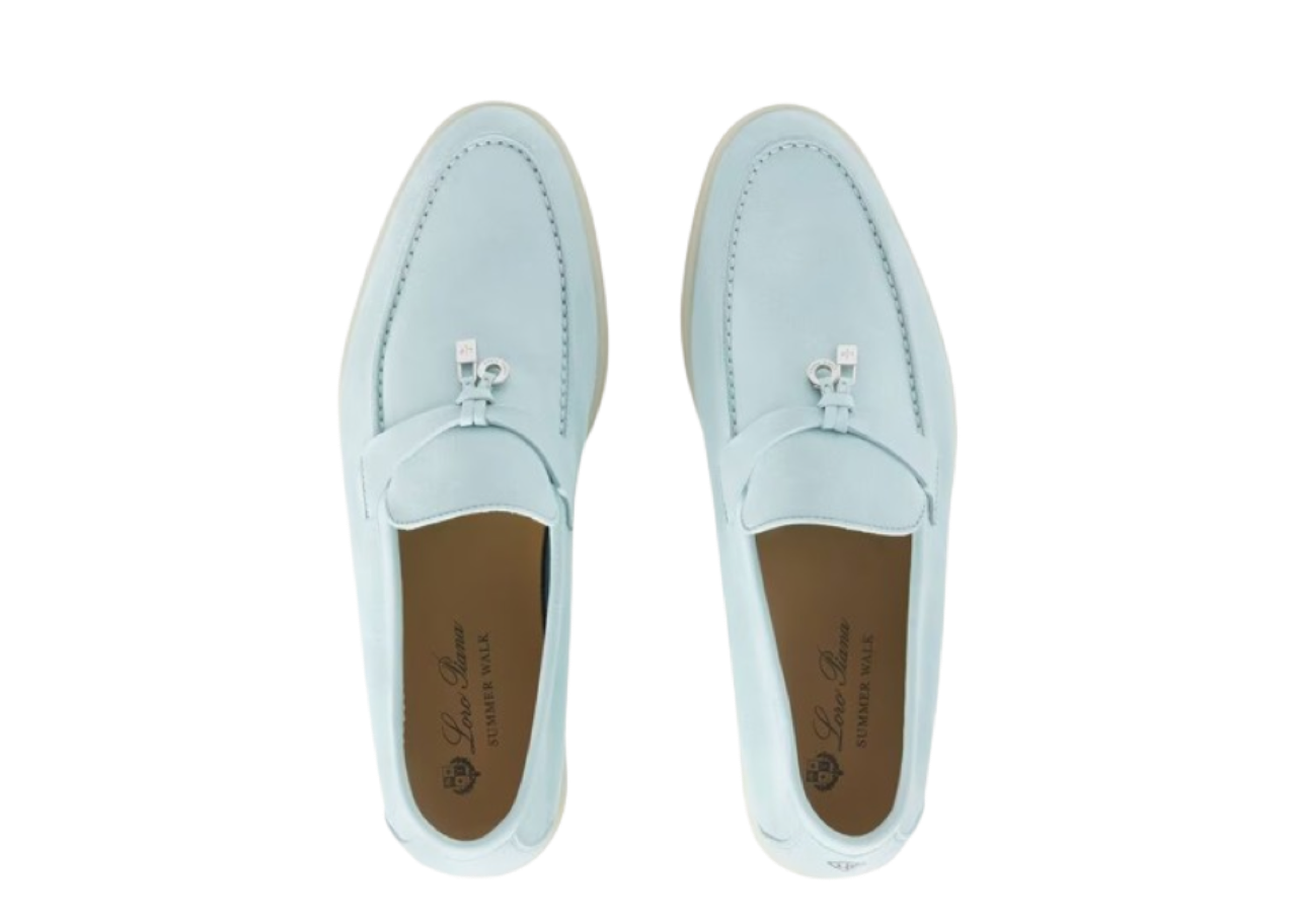 Loro Piana Summer Charms Walk Loafers Azure Sapphire - photo 2