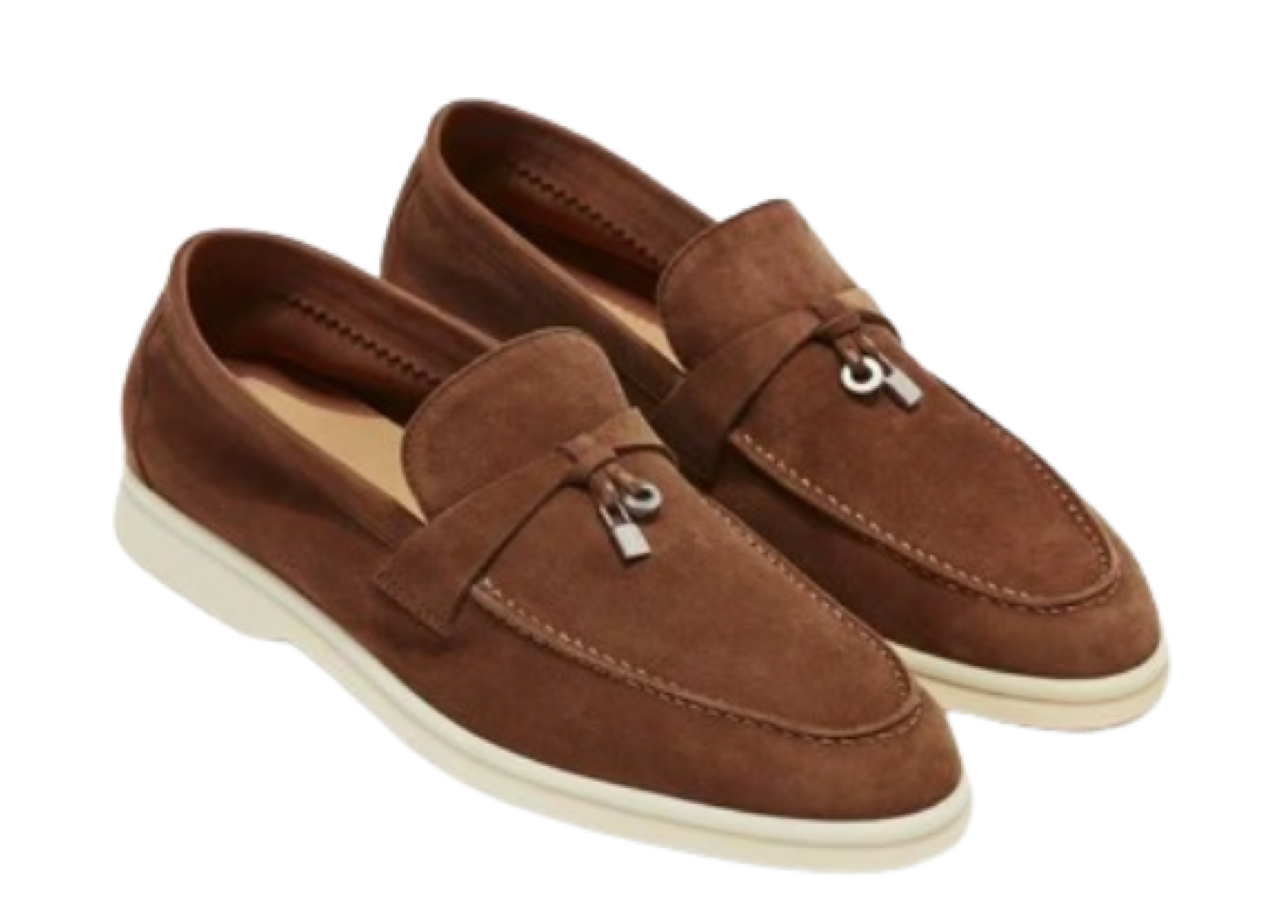 Loro Piana Summer Charms Walk Loafers Saddle Brown - photo 2