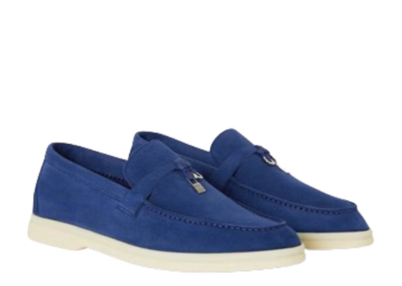 Loro Piana Summer Charms Walk Loafers Blue Fluorite - photo 2