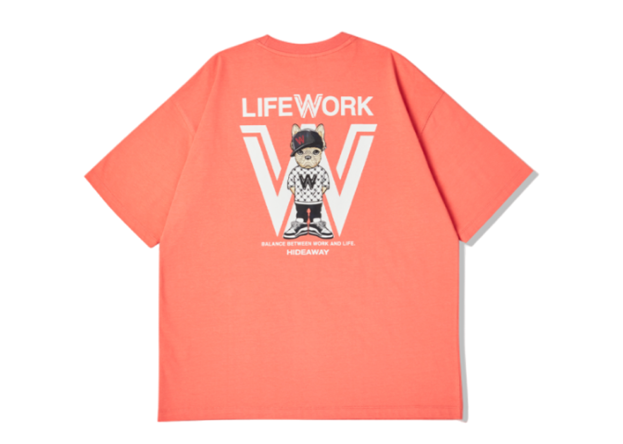 Lifework Big Radogram Hipdog T-Shirt Coral - photo 2