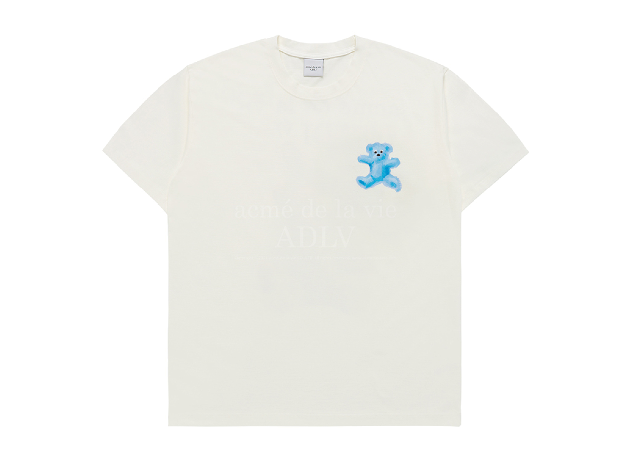 Acme De La Vie Crayon Three Bear Artwork T-Shirt Cream - photo 2