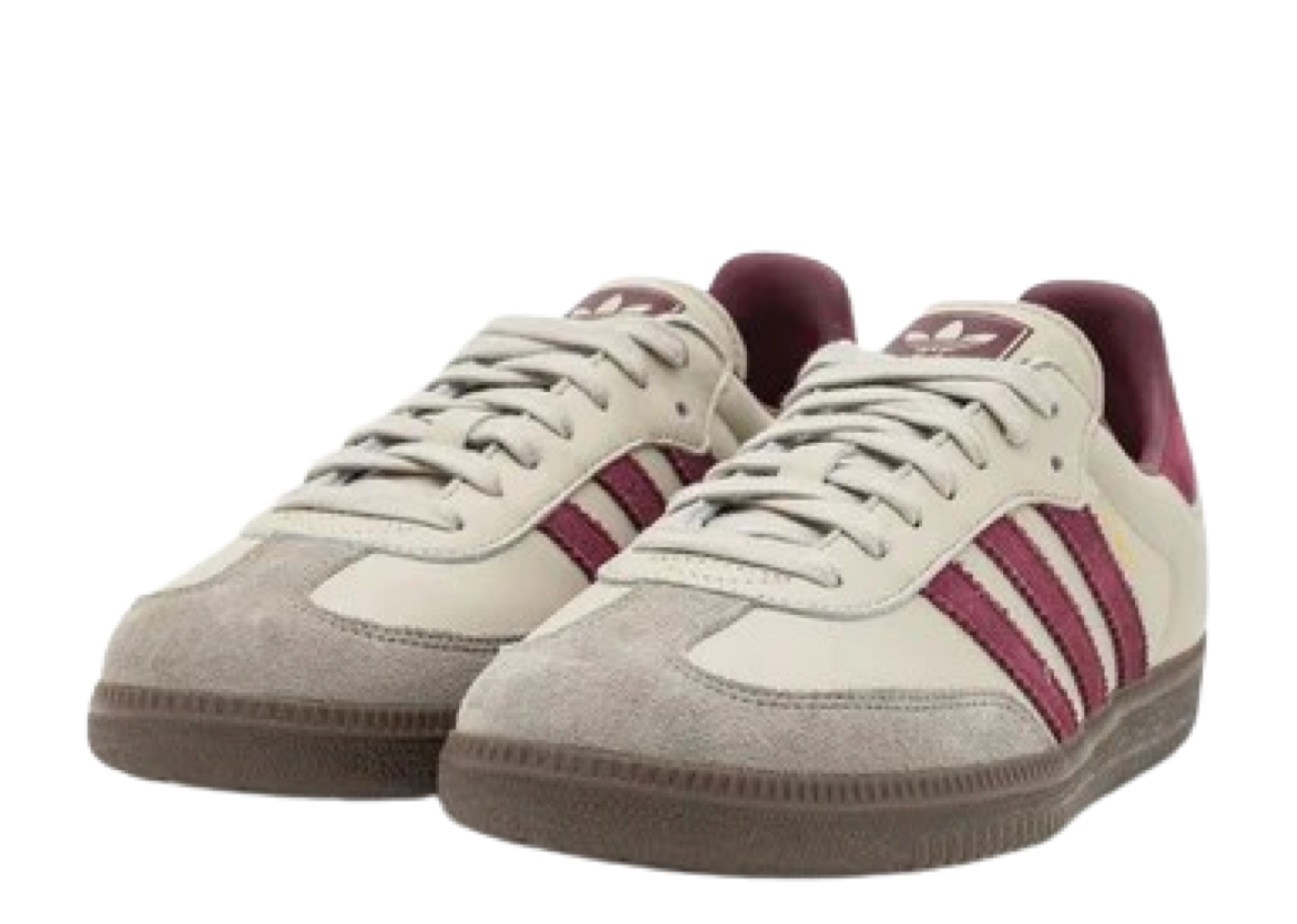 Adidas Samba OG Putty Grey Maroon - photo 2