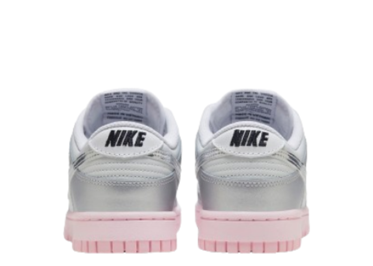 Nike Dunk Low LX Pink Foam Metallic Silver (Women's) - photo 3