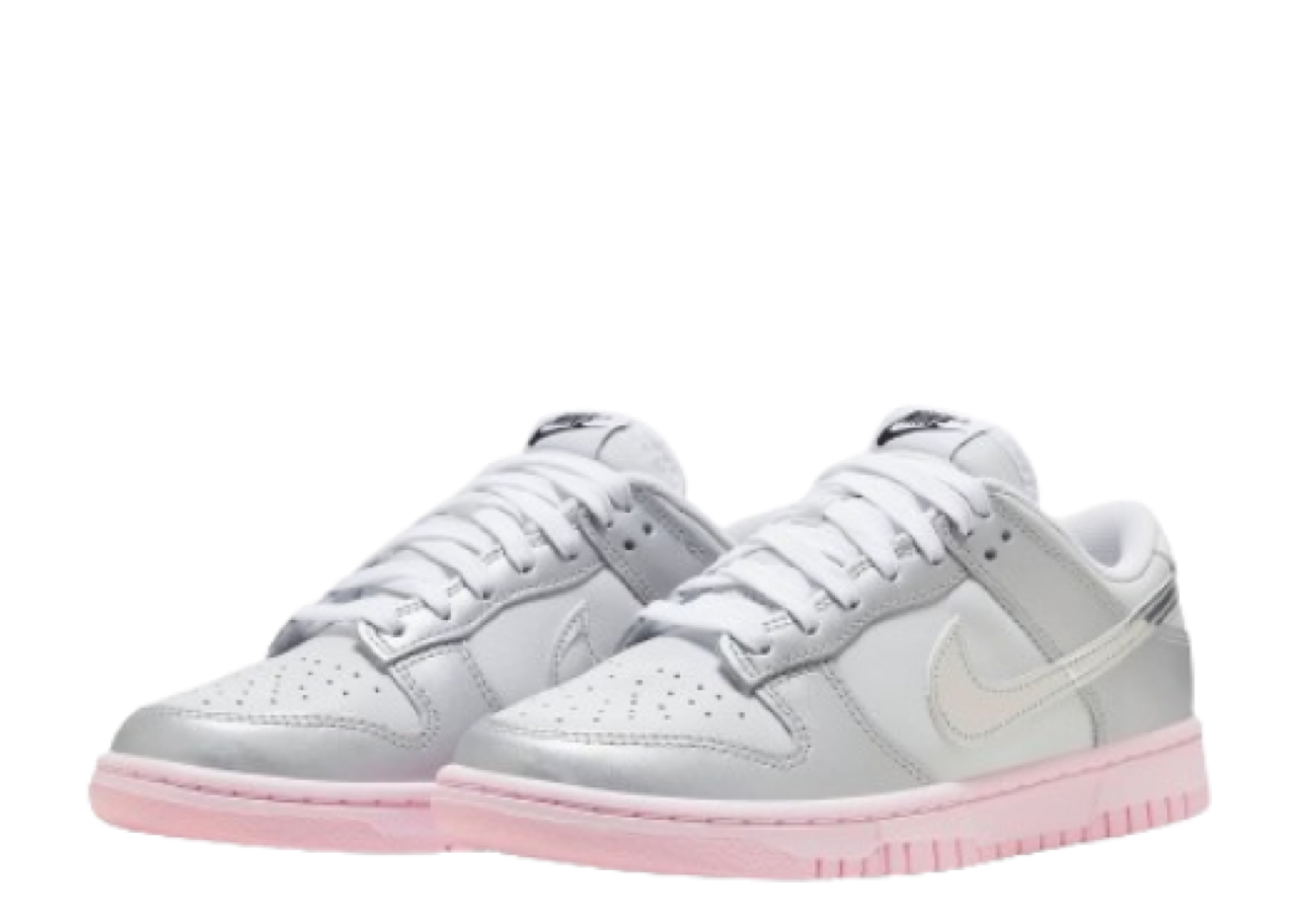 Nike Dunk Low LX Pink Foam Metallic Silver (Women's) - photo 2