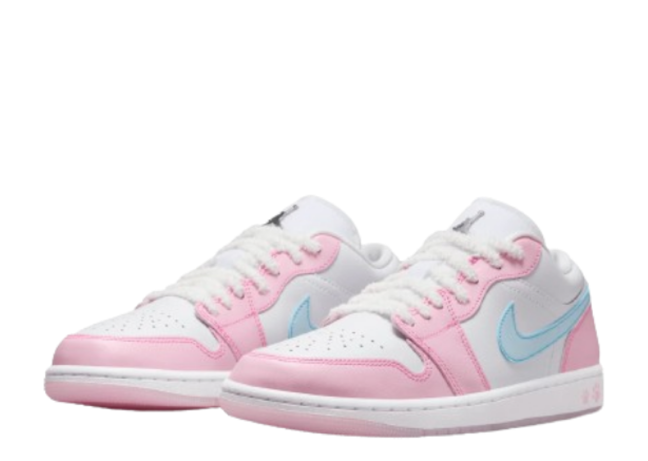 Air Jordan 1 Low SE White Glacier Blue (Women's) - photo 2