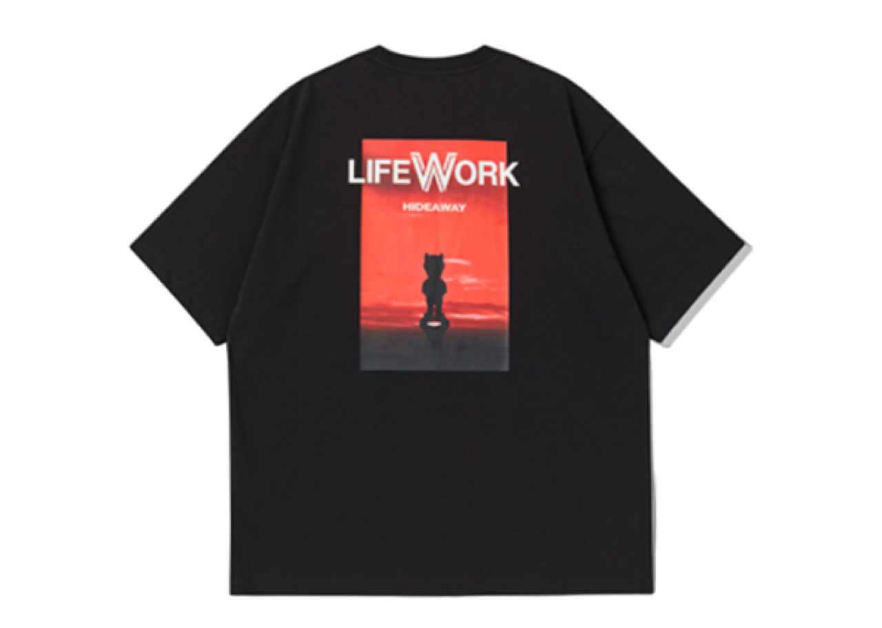 LifeWork Radog Artwork Wide T-Shirt Black - photo 2