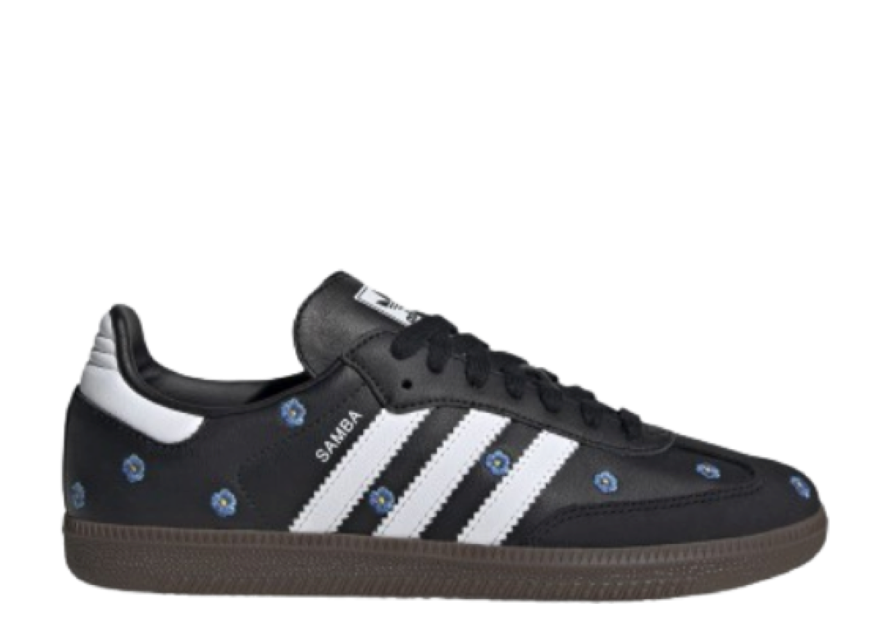 Adidas Samba OG Black Embroidered Floral (Women's)