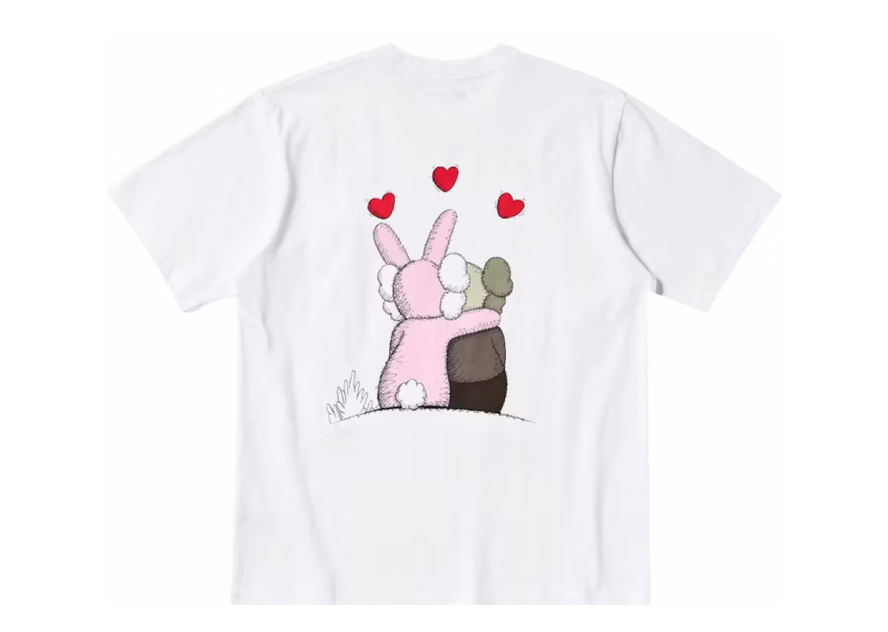 Uniqlo X Kaws Warhol UT White Love Pink - photo 2