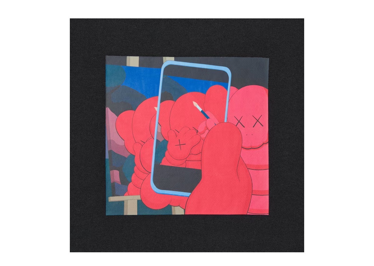Uniqlo x Kaws x Warhol Sweater Black Phone Logo - photo 3