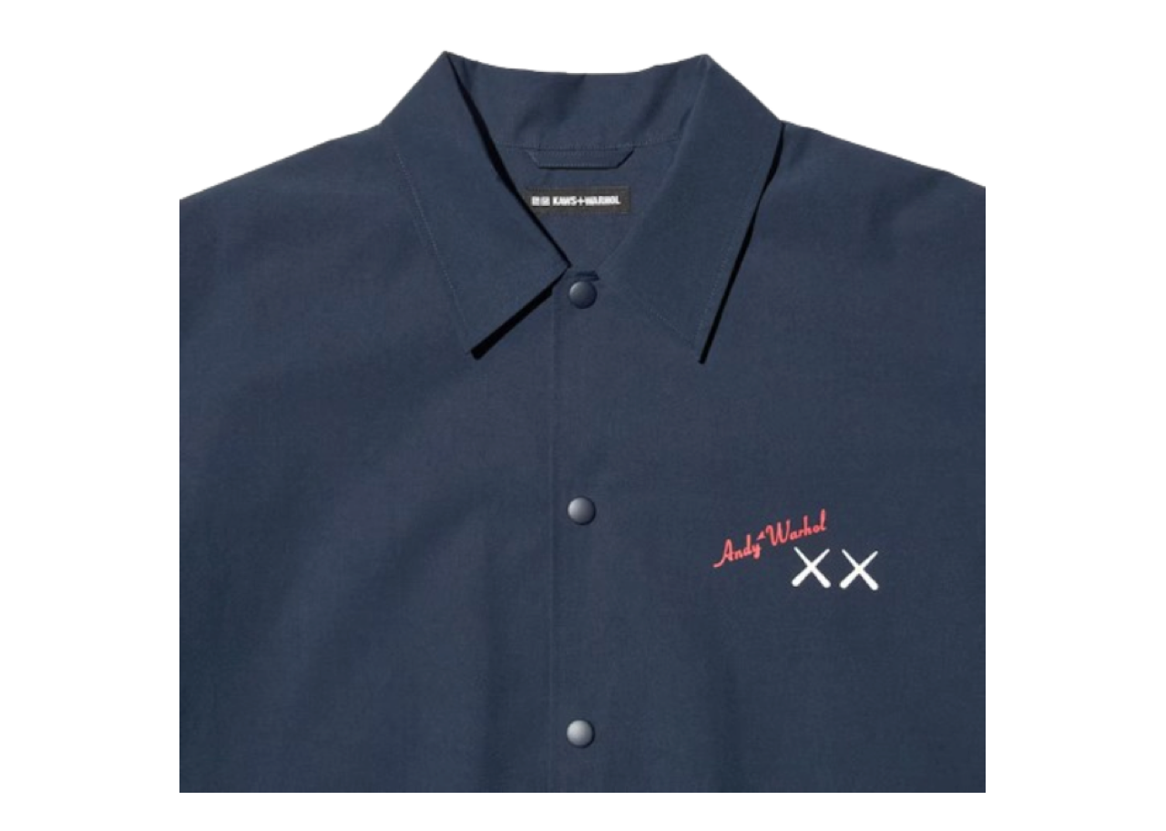 Uniqlo X Kaws X Warhol Coach Jacket Navy - photo 3