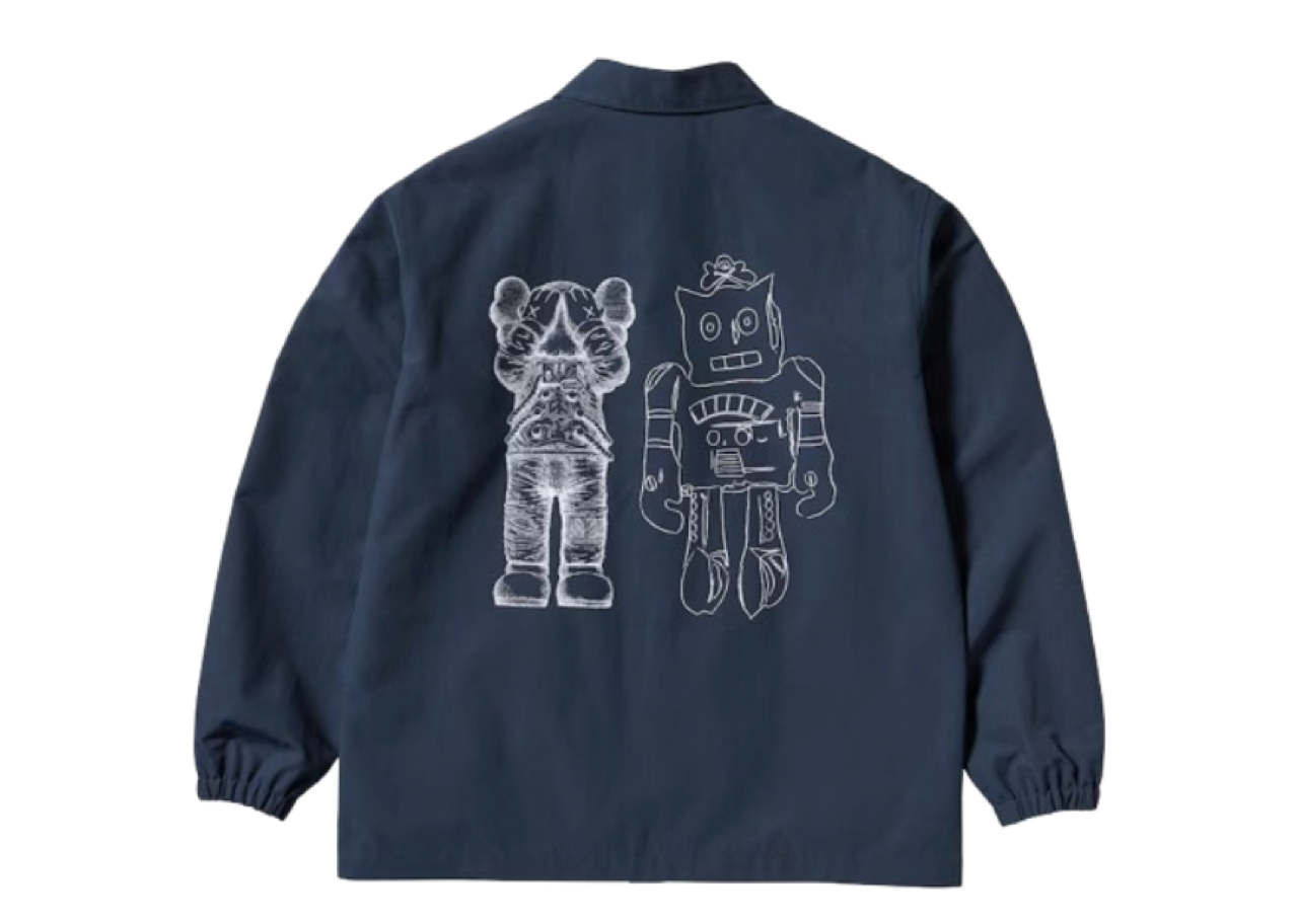 Uniqlo X Kaws X Warhol Coach Jacket Navy - photo 2