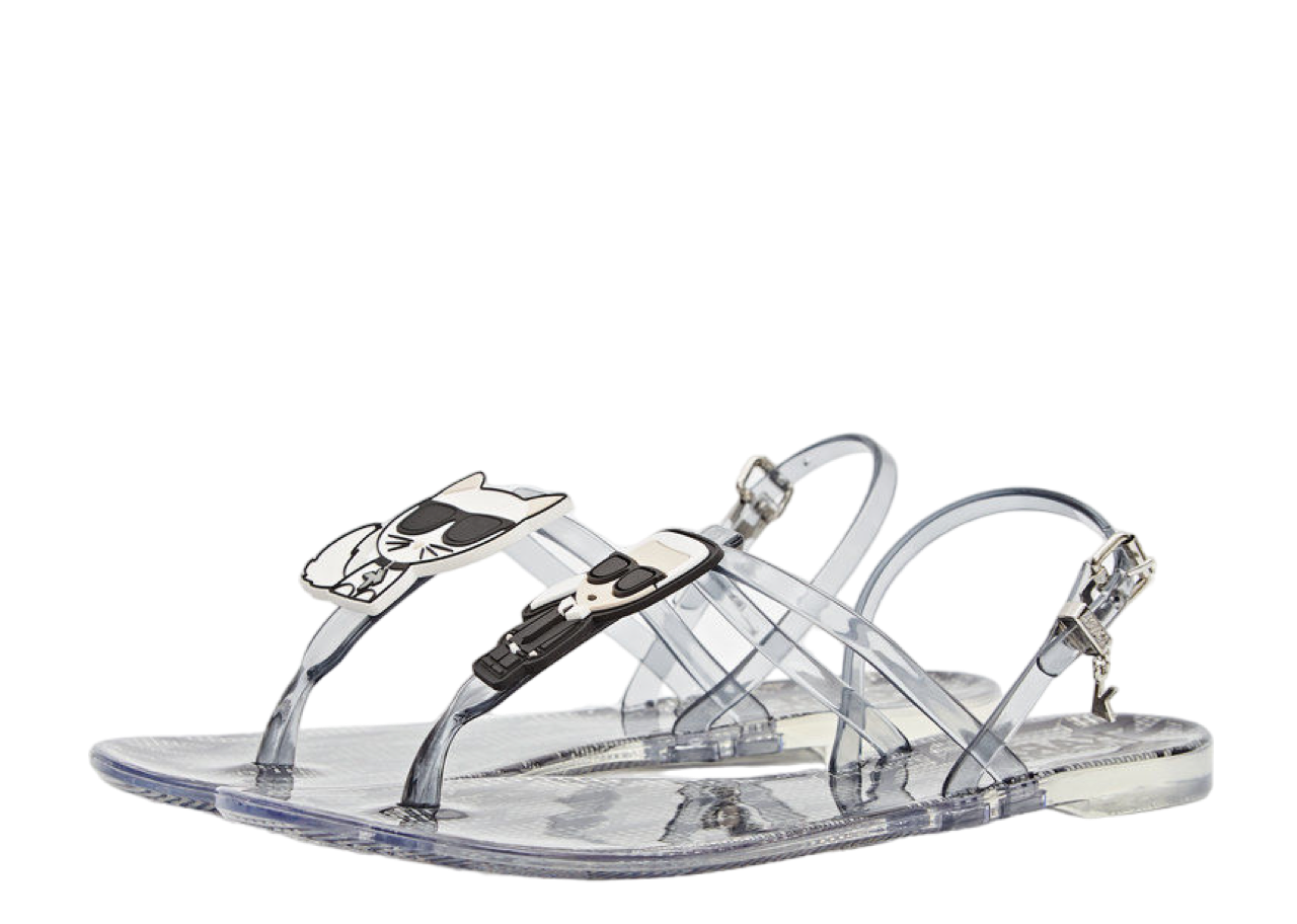 Karl Lagerfeld Ikonic Jelly Sling Strap On Mid Grey - photo 2