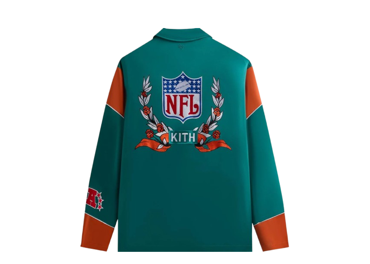 Kith & 47 for the NFL: Dolphins Kieran Coaches Jacket Center - photo 2