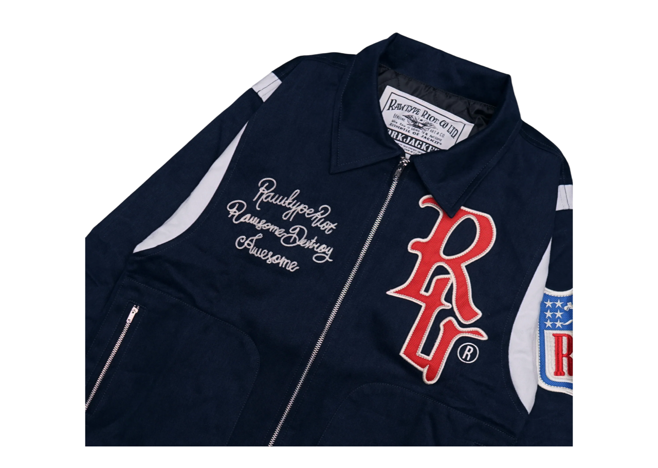 Rawtype Riot Work Jacket Big Logo Navy - photo 3