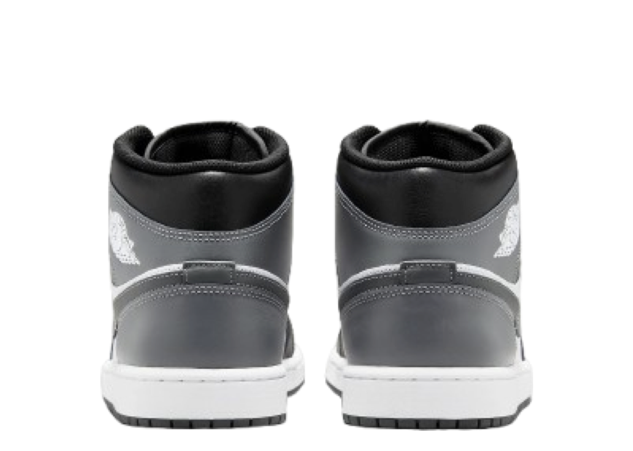 Air Jordan 1 Mid Black White Iron Grey - photo 3