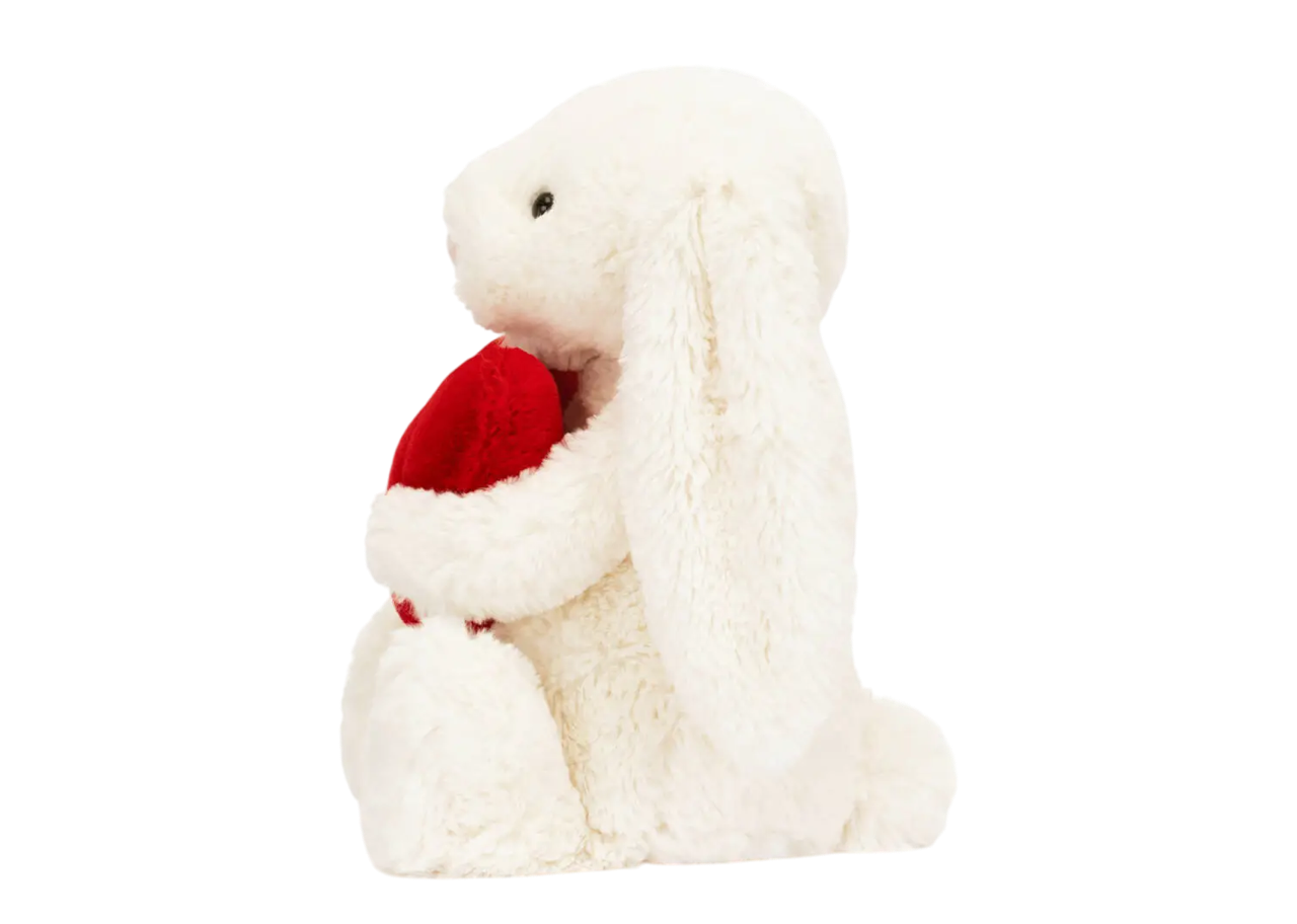 Jellycat Bashful Red Love Heart Bunny Cream Medium - photo 3