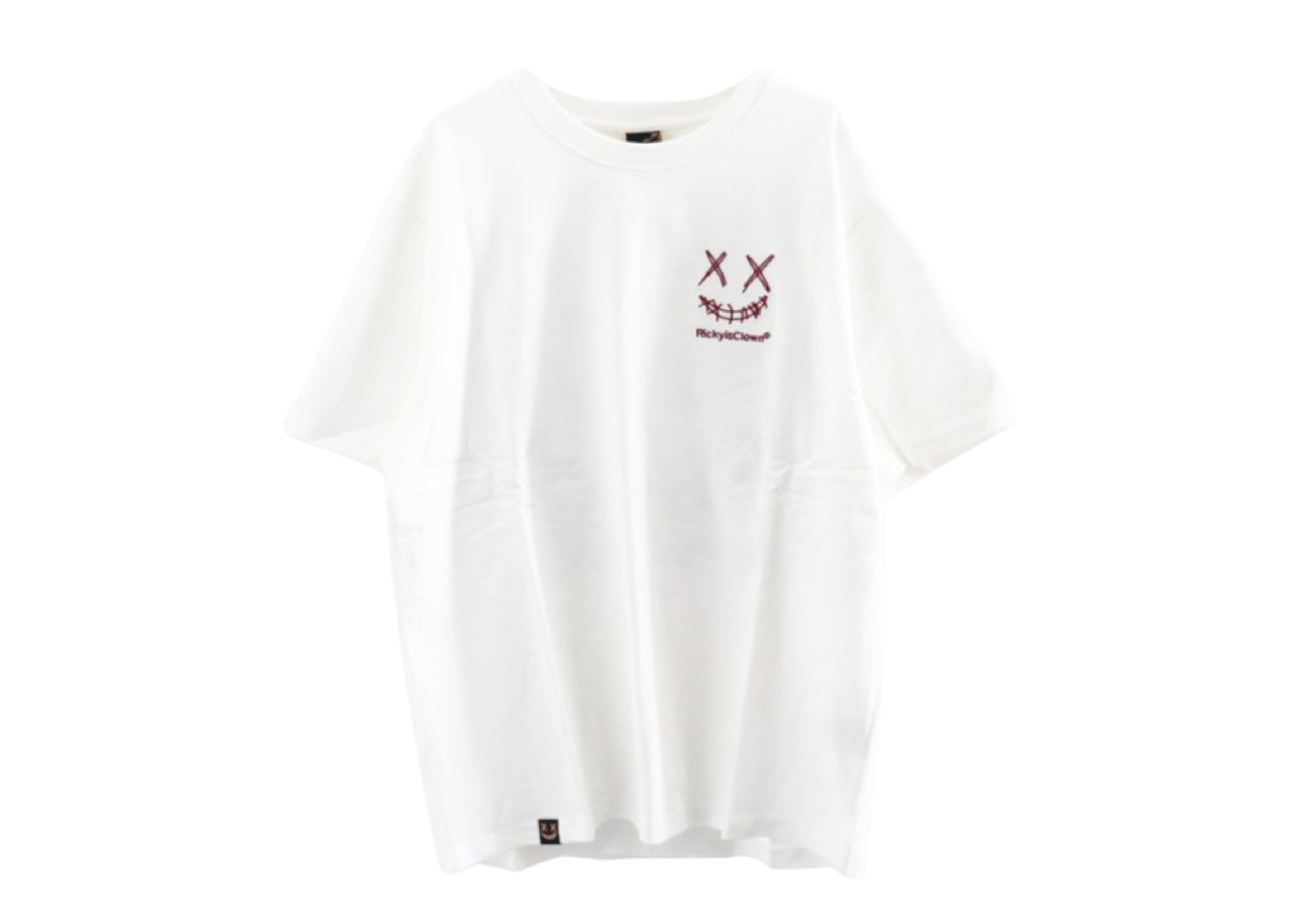 Ricky Is Clown Black Mamba Embroidery T-Shirt White Red - photo 2