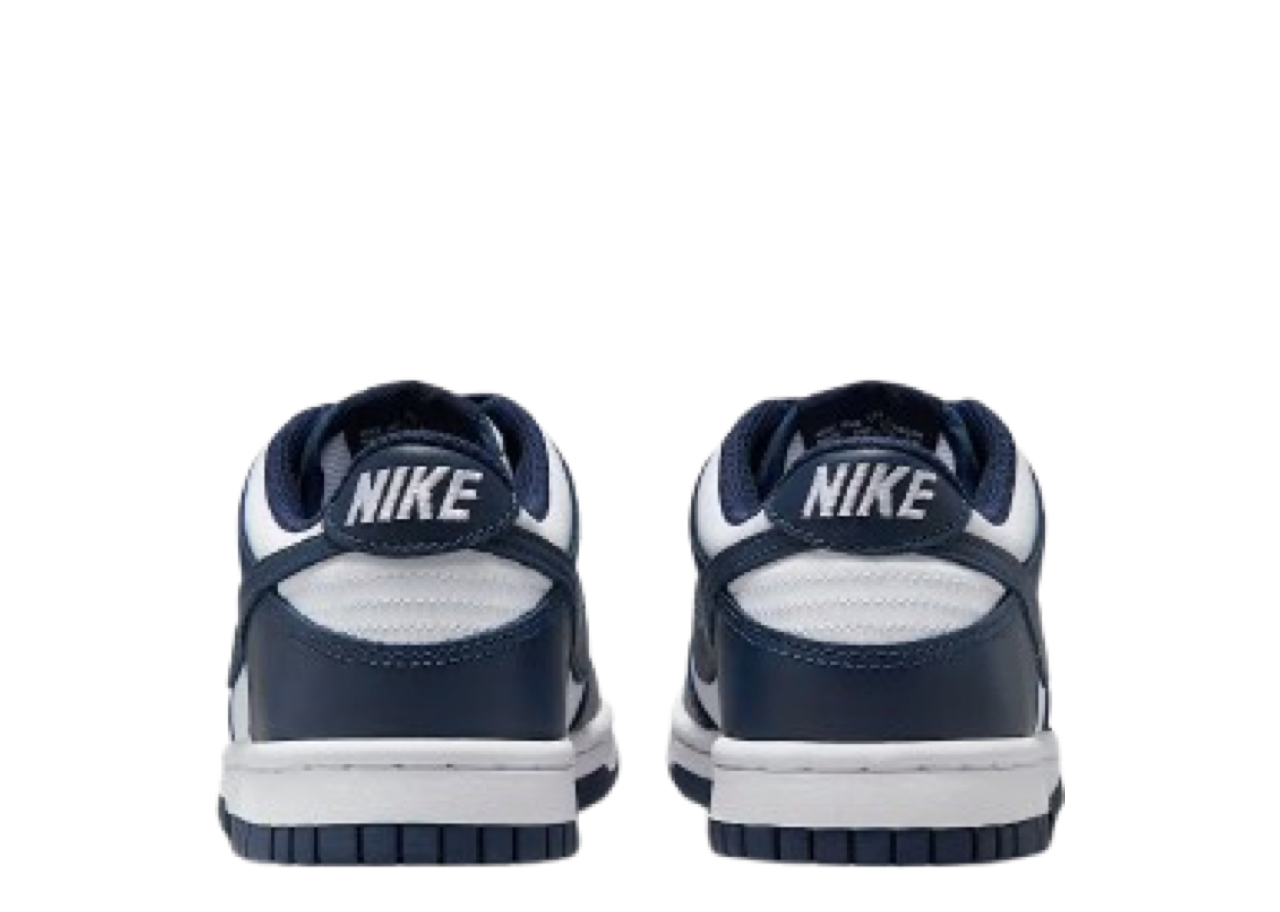 Nike Dunk Low White Midnight Navy (Grade School) - photo 3