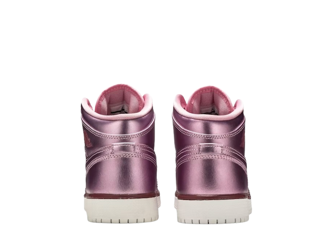 Air Jordan 1 Mid Pink Rise (Grade School) - photo 2