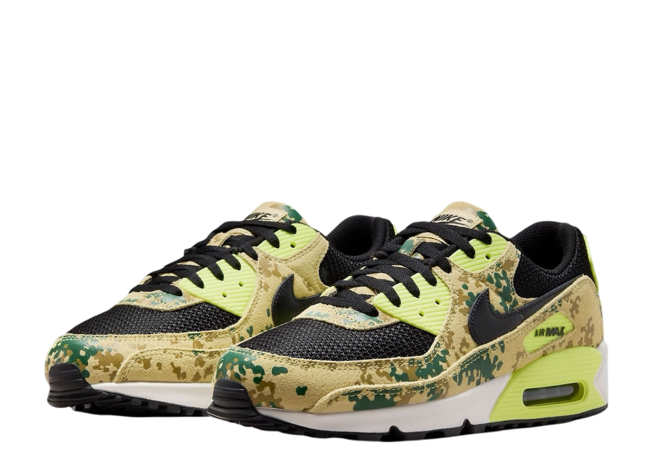 Nike Air Max 90 PRM Camo Pack Gold Light Lemon - photo 2