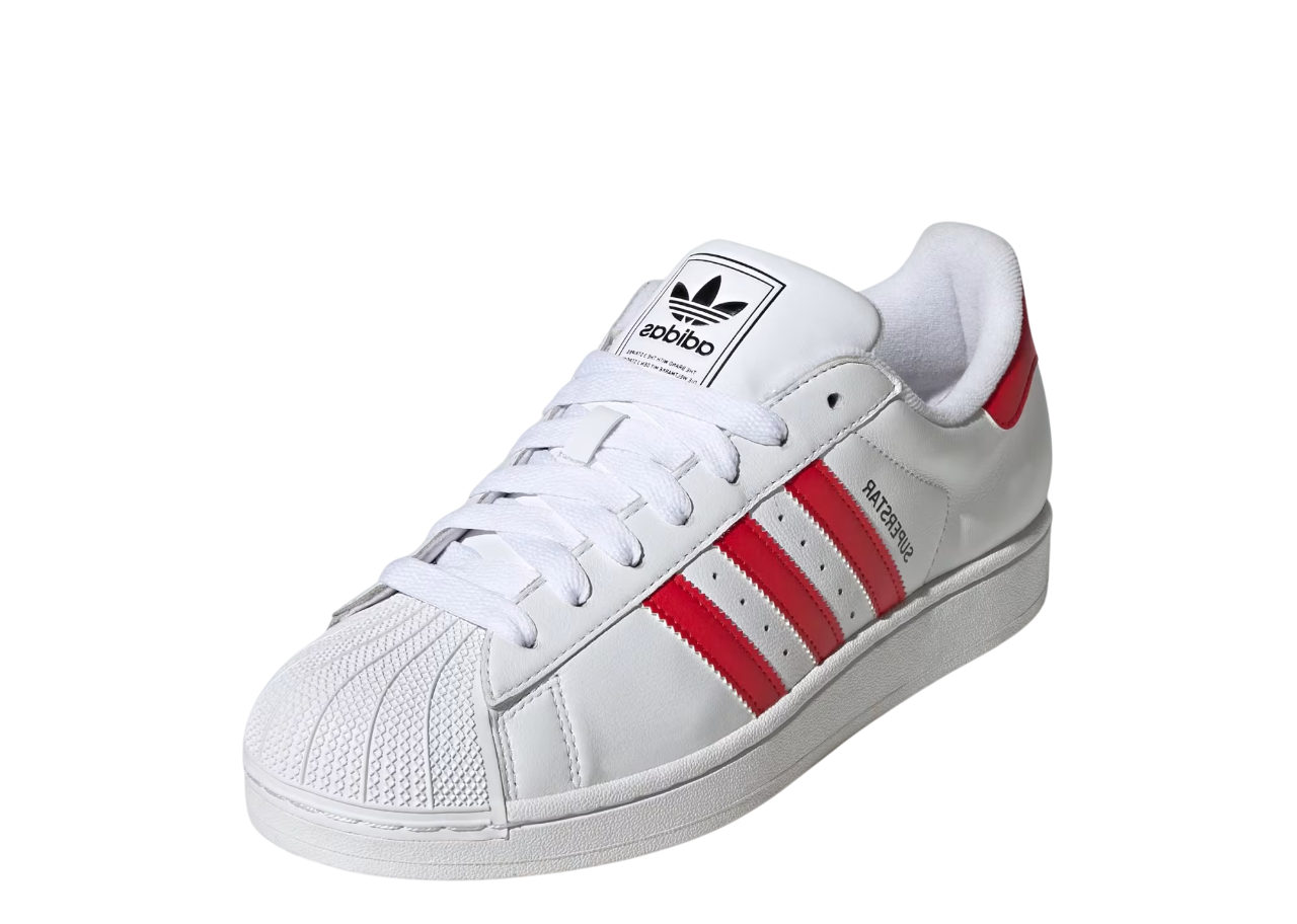 Adidas Superstar II Cloud White Better Scarlet - photo 2