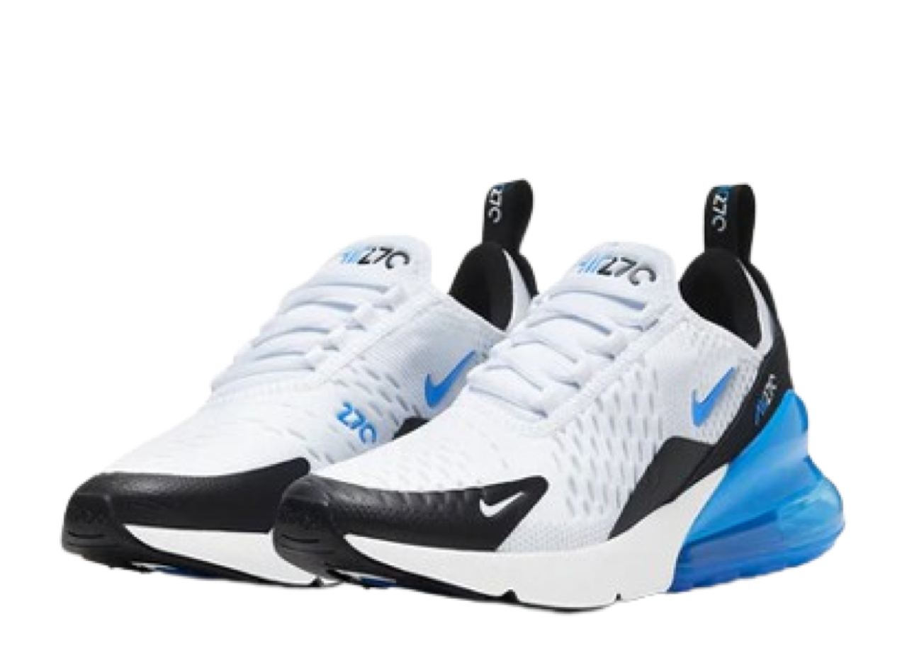 Nike Air Max 270 White Signal Blue (Grade School) - photo 2