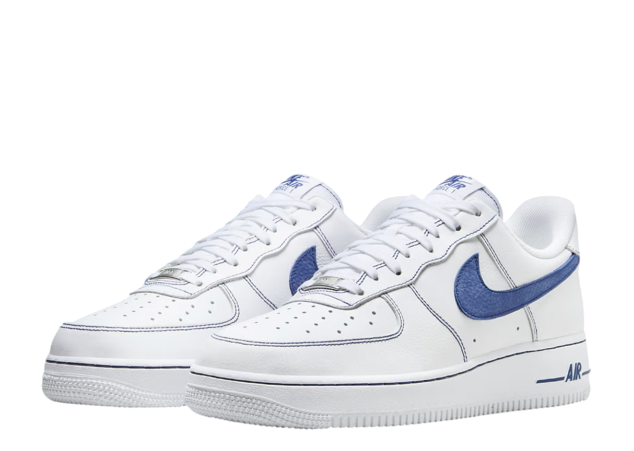Nike Air Force 1 Low '07 LV8 White Deep Royal Blue - photo 2