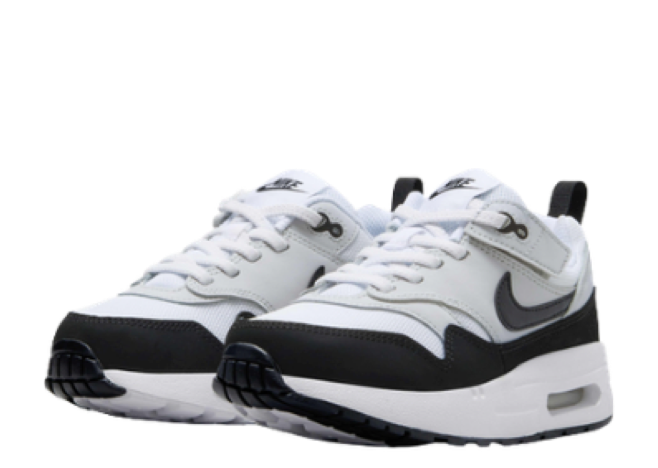 Nike Air Max 1 EasyOn Pure Platinum Black (Pre-School) - photo 2