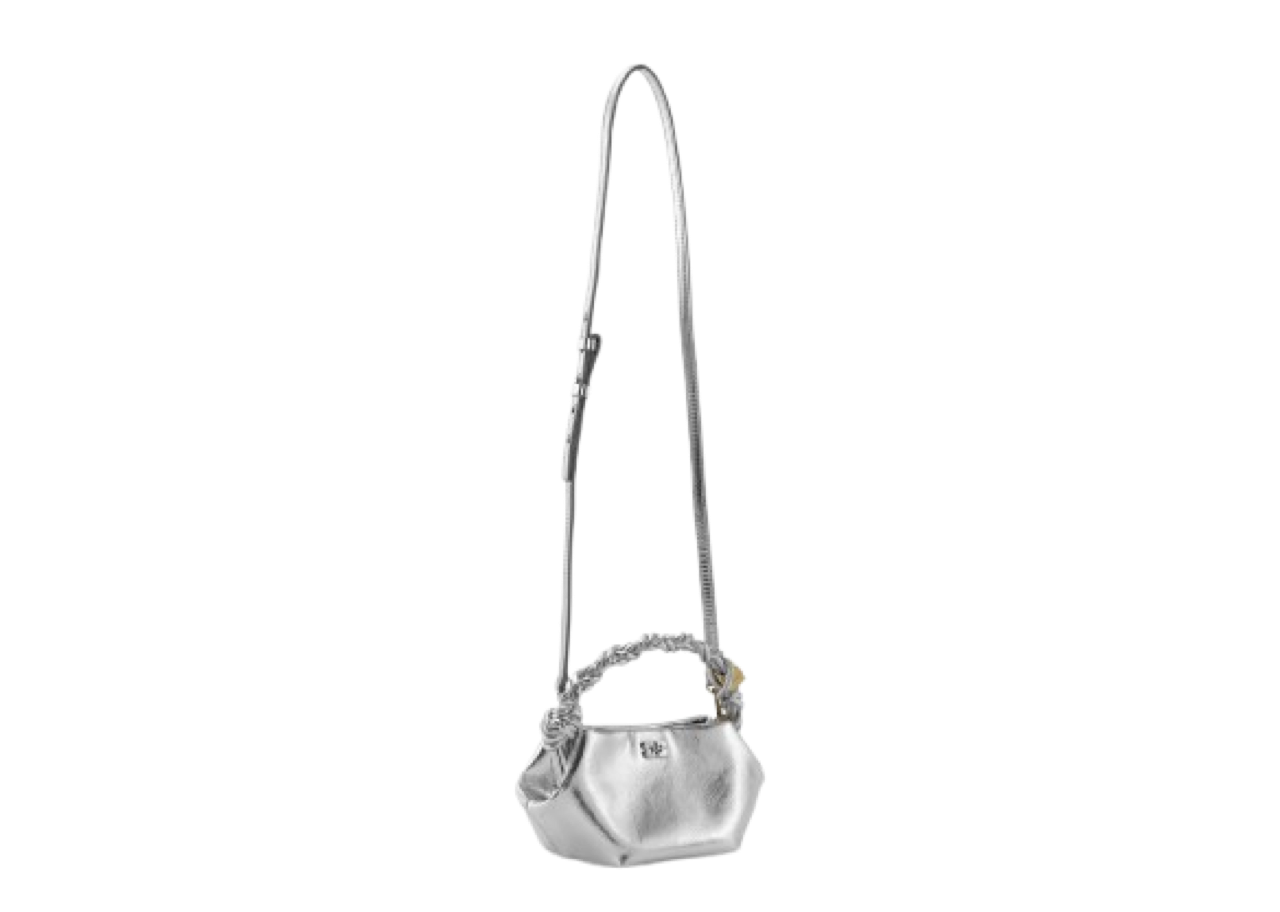Ganni Mini Bou Bag Silver - photo 3