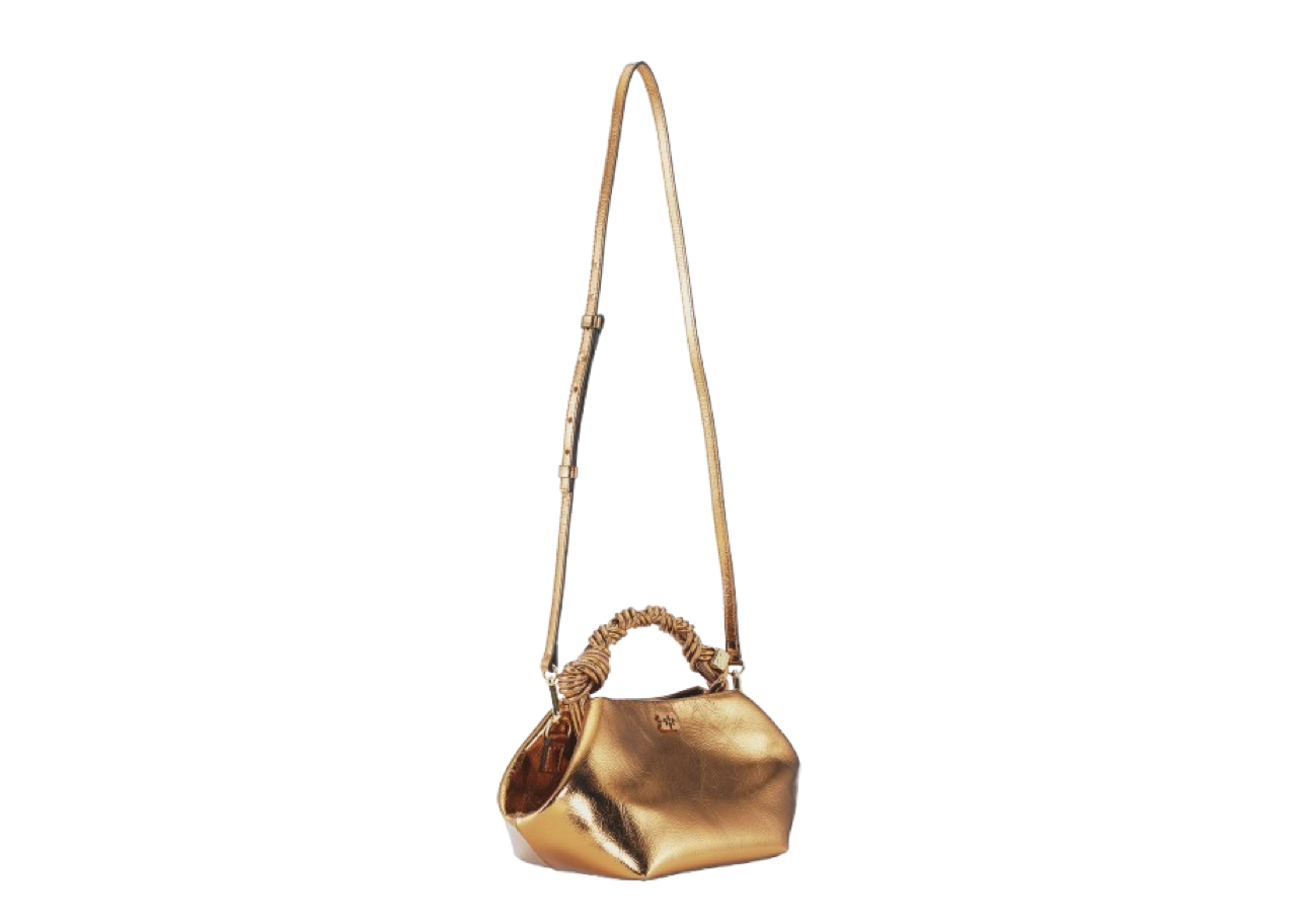 Ganni Small Bou Bag Bronze Metallic - photo 3