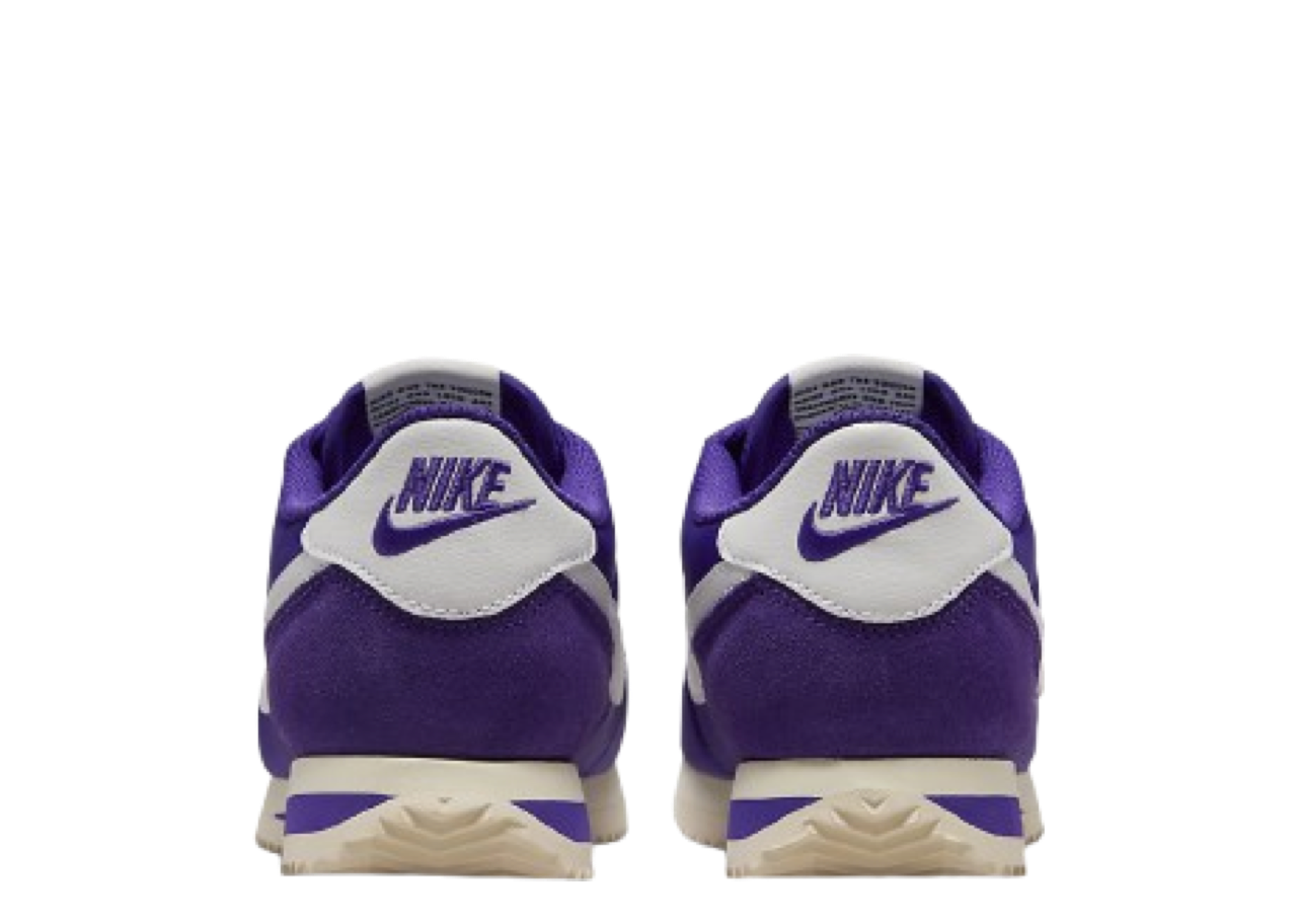 Nike Cortez Textile Field Purple Alabaster Safety Orange Summit White (Women's) - photo 3