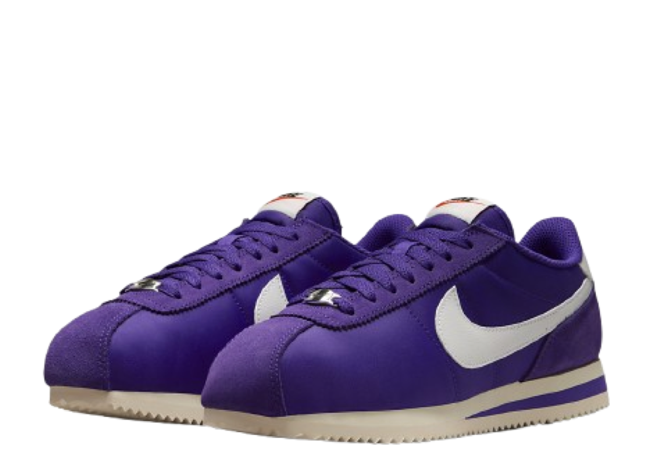 Nike Cortez Textile Field Purple Alabaster Safety Orange Summit White (Women's) - photo 2
