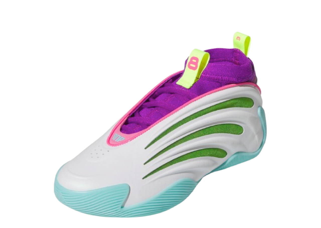 Adidas Harden Vol. 9 Jalen Williams White Lucid Lime Pink - photo 2