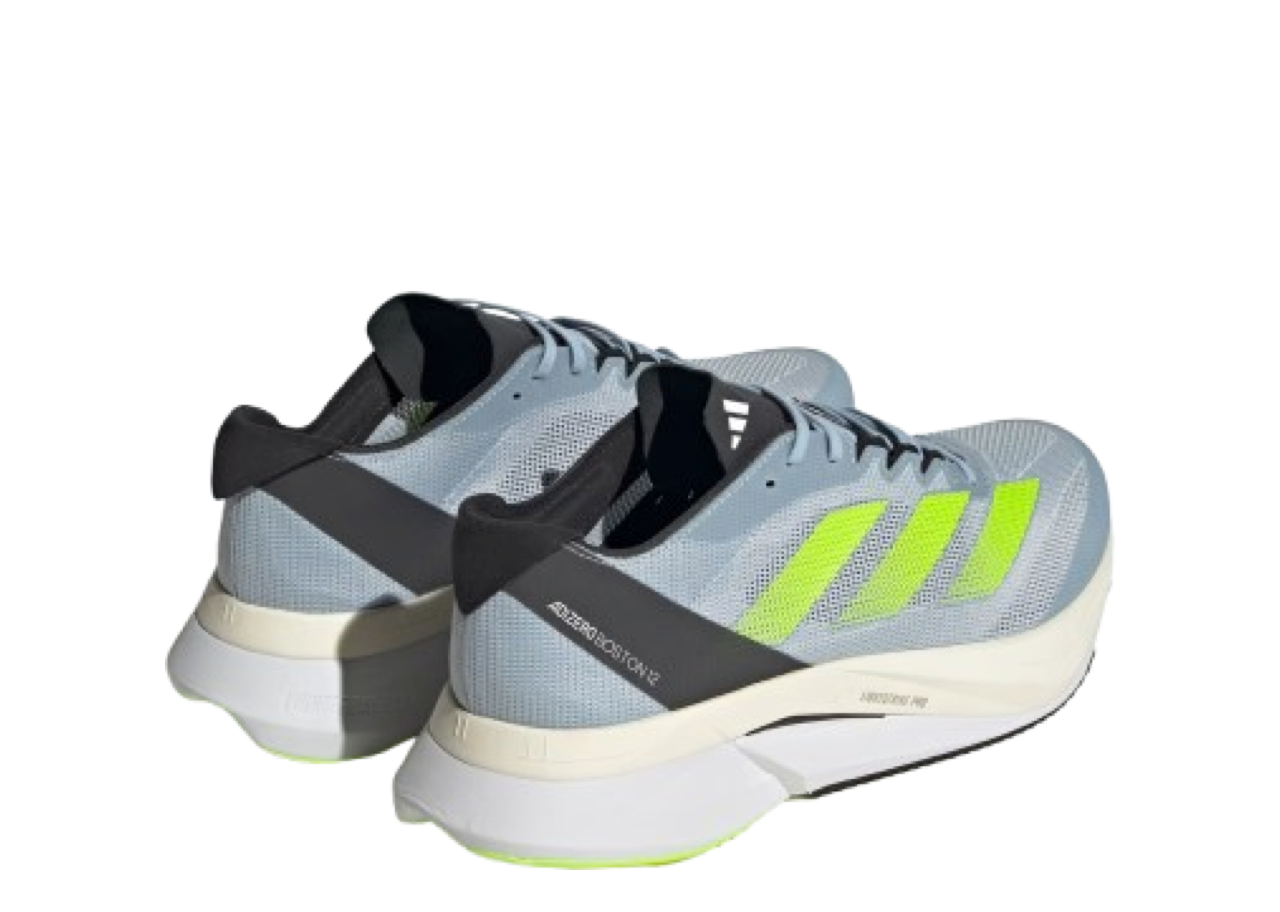 Adidas Adizero Boston 12 Wonder Blue Lucid Lemon Carbon - photo 3