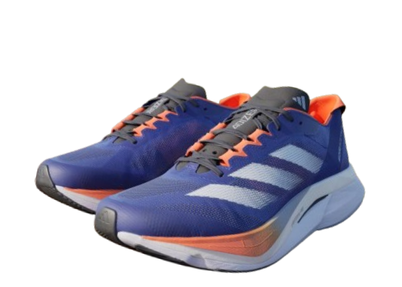 Adidas Adizero Boston 12 Lucid Blue Cloud White Impact Orange - photo 2