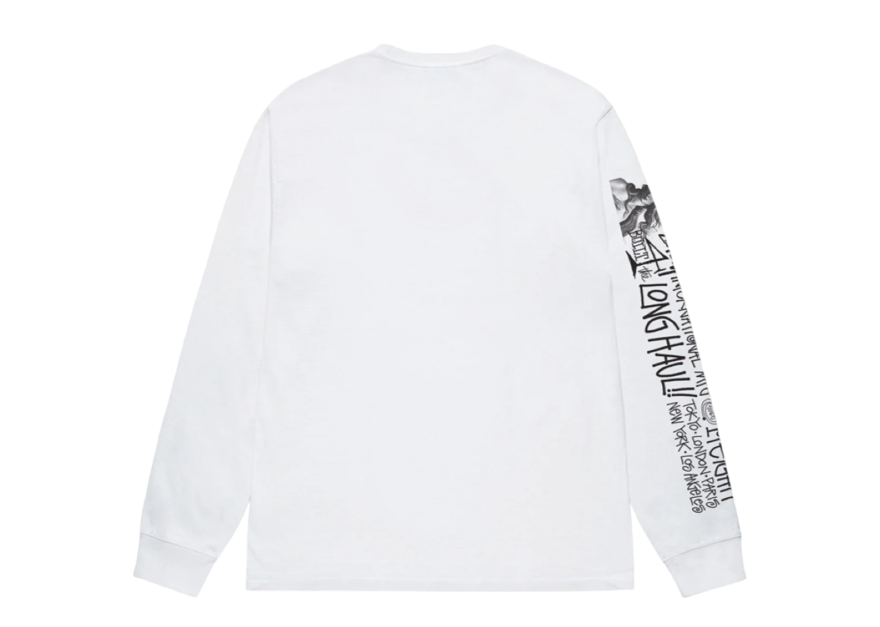 Stussy Long Haul LS Tee White - photo 2