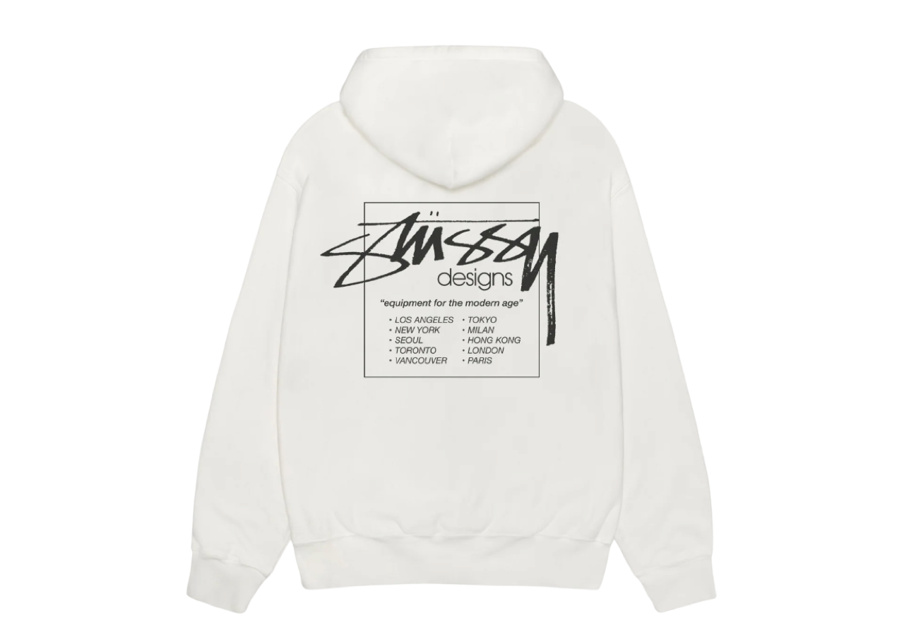 Stussy Modern Age Zip Hoodie Pigment Dyed Natural - photo 2