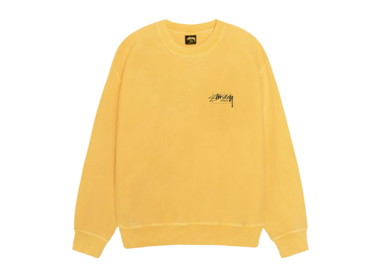 Stussy Modern Age Crew Pigment Dyed Yellow - photo 2