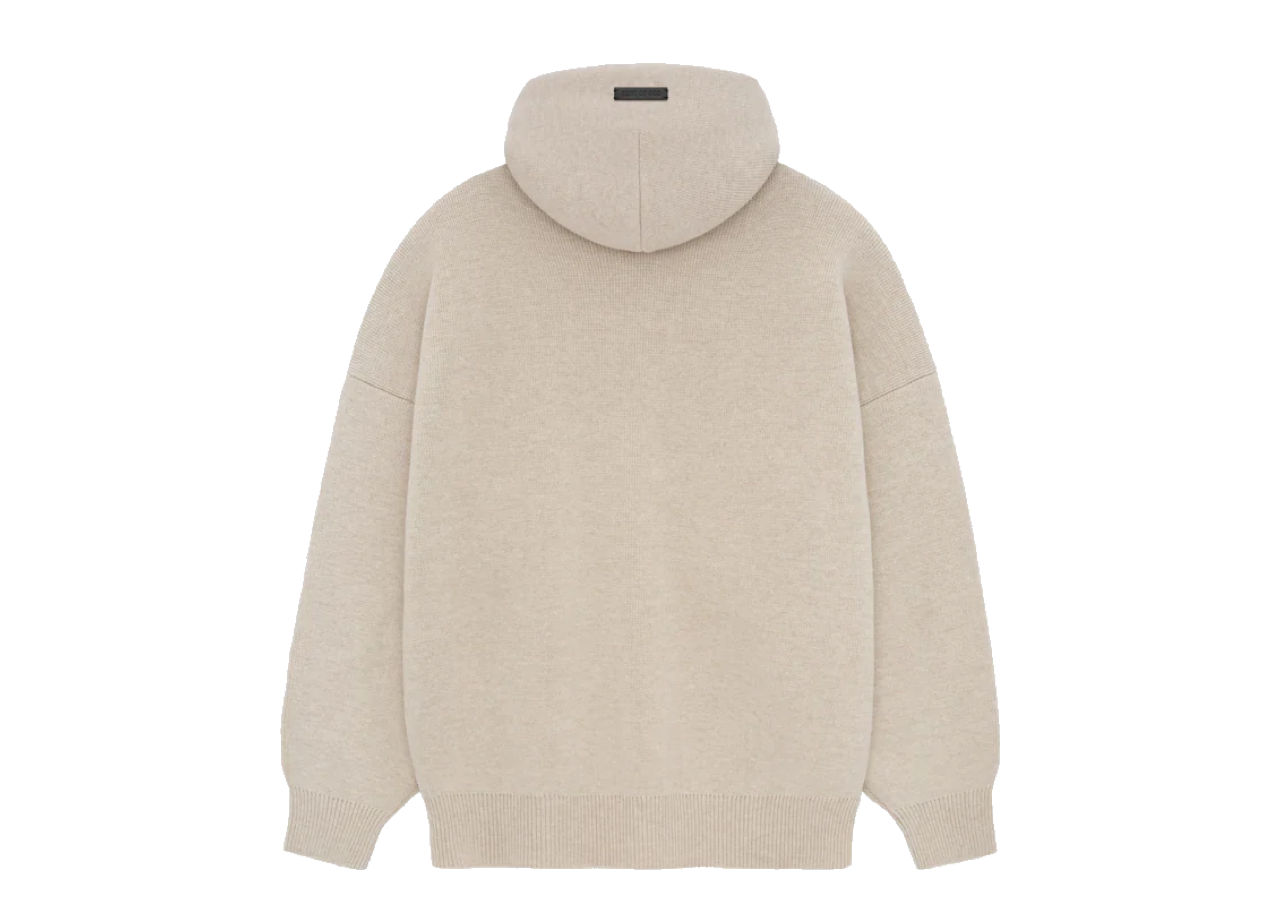 Fear Of God Eternal Merino Knit Hoodie Heither Beige - photo 2
