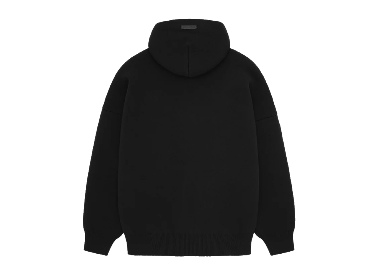 Fear Of God Eternal Merino Knit Hoodie Black - photo 2