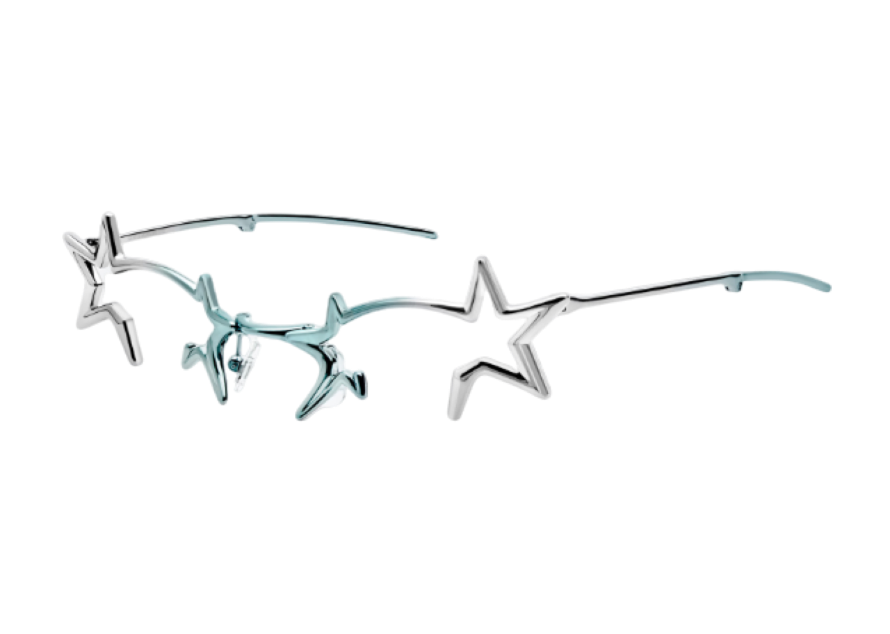 Gentle Monster Milky Way 02BL Glossy Silver Metal - photo 2