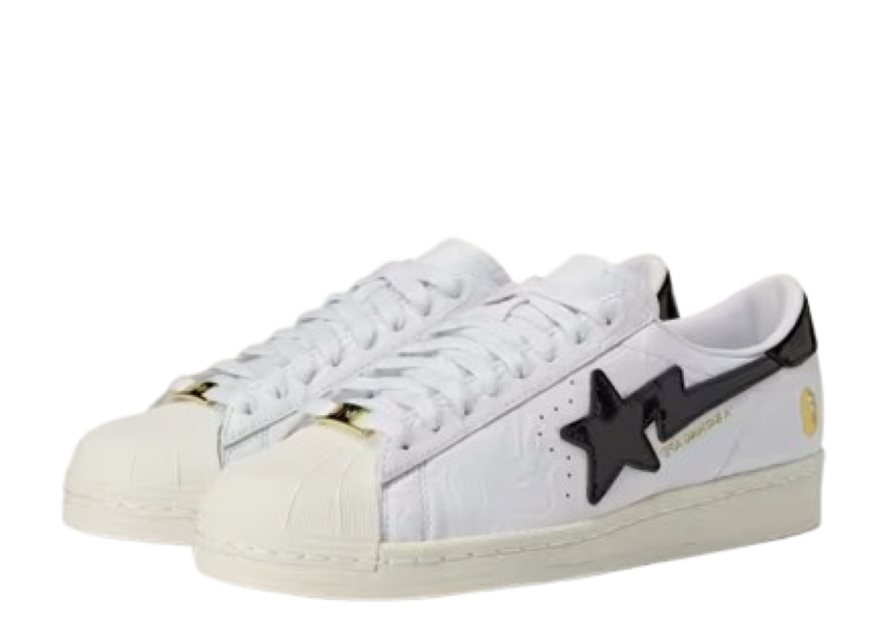 Adidas Superstar Vintage Bape White Black - photo 2