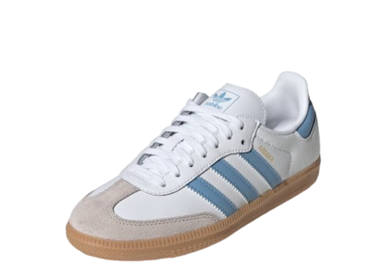 Adidas Samba OG White Ash Blue (Grade School) - photo 2