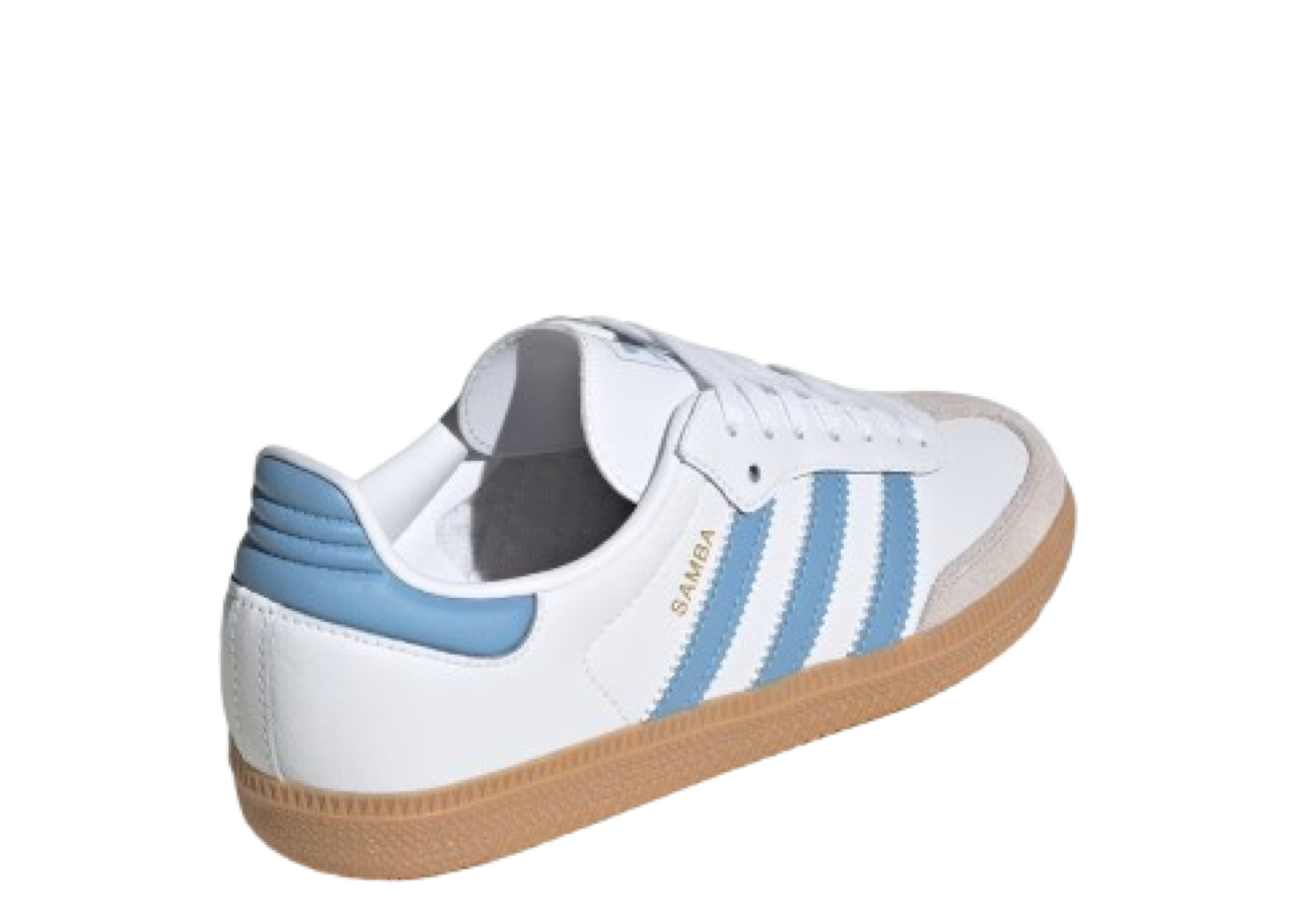 Adidas Samba OG White Ash Blue (Grade School) - photo 3