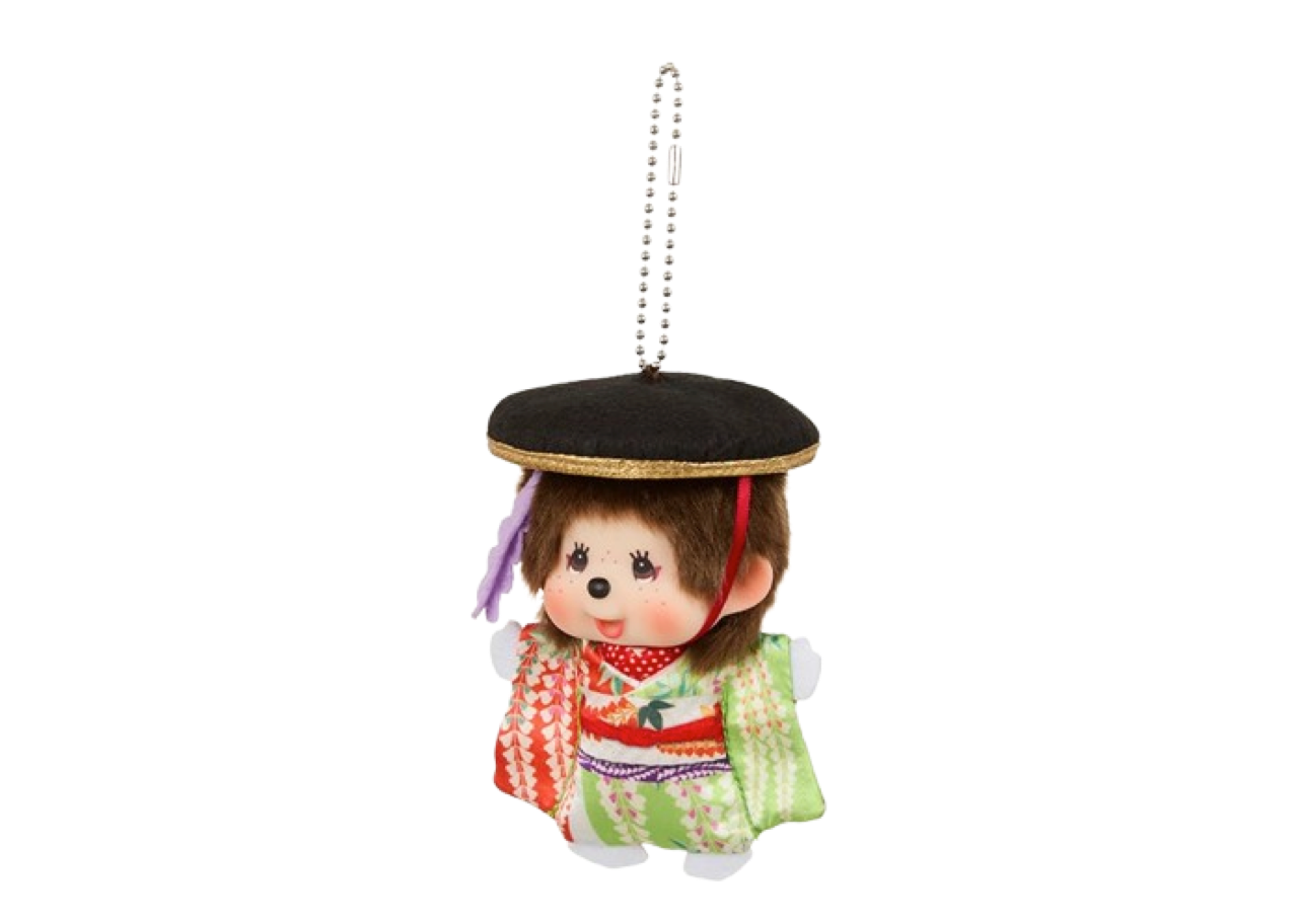 Monchhichi x Kabuki SS Big Face Keychain Fujimusume Kabuki - photo 2